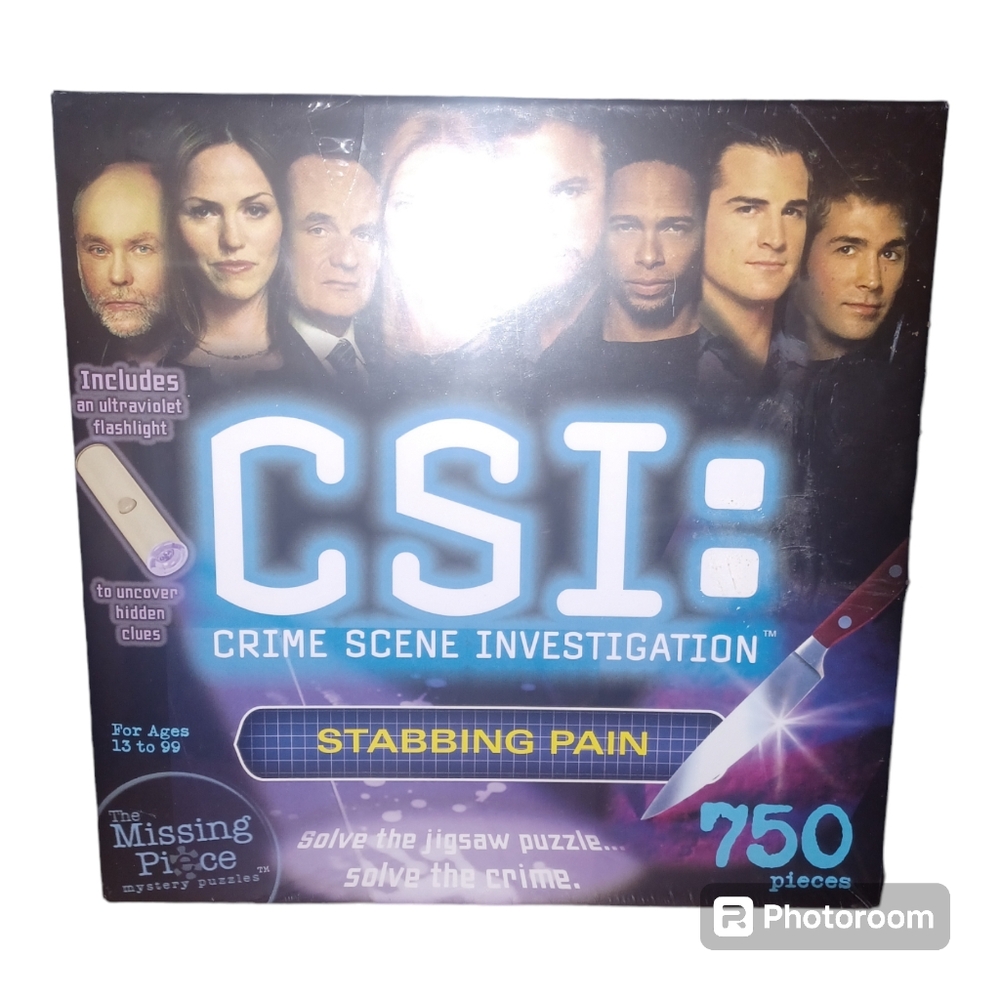 CSI: Crime Scene Investigation "Stabbing Pain" 750 Pc Puzzle Ultraviolet Light